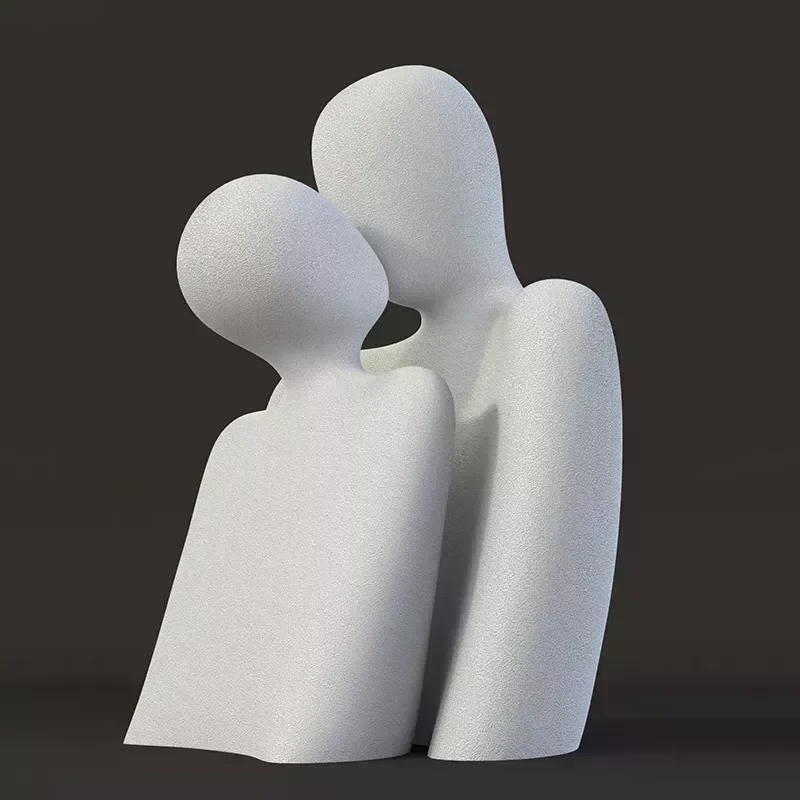 

European Resin Couple Model Statues Home Decoration Accessories Modern Abstract Sculpture Living Room Decor Office Desk Decor
