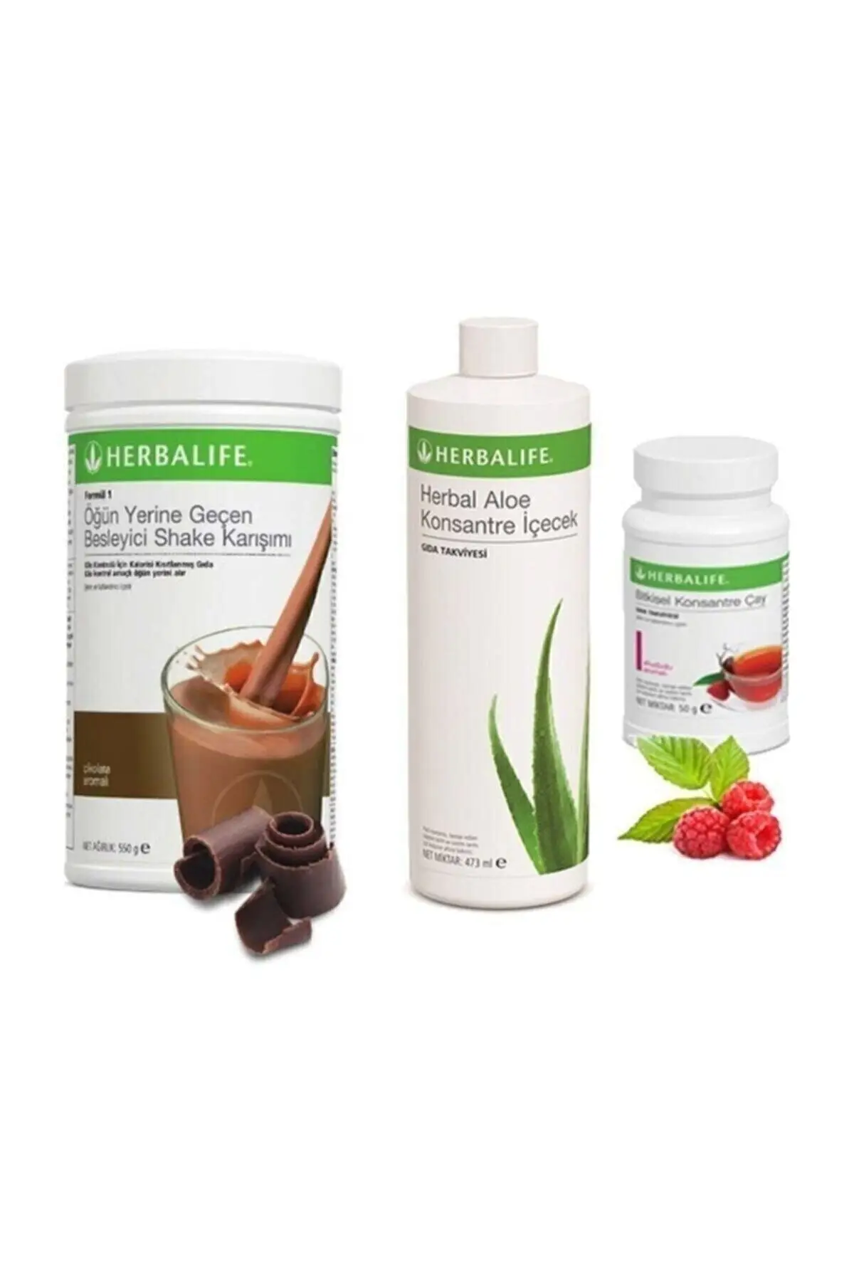 

Economical Set Shake Chocolate 550G. -Aloe 473 ml-Raspberry Tea 50 g