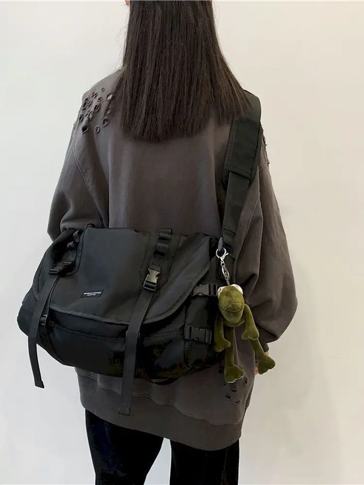 

Harajuku Techwear Canvas Bag Gothic Crossbody Bags for Women Handbag Purses and Handbags Bolsas Feminina Shoulder Bag Female