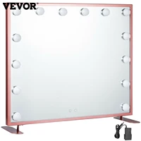 VEVOR Led Glam Hollywood Dressing Table Mirror Vanity Lighted Cosmetic Dimmable Bulb Led Vanity Makeup Mirror Touch Screen