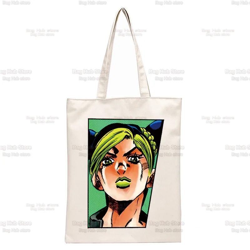 Jojo Bizarre Adventure Kujo Handbag Shoulder Bags Casual Shopping JOLYNE CUJOH Stone Ocean Handbag Women Elegant Canvas Bag
