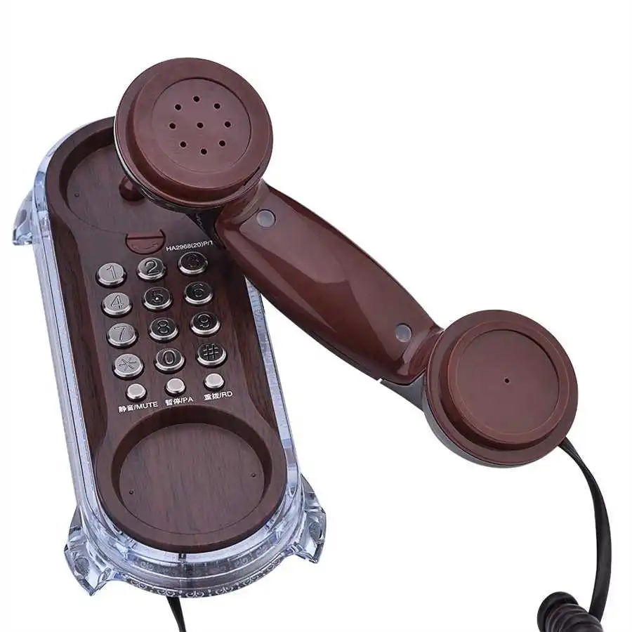 Retro Vintage Telephone European Style Old Phone Desktop Fixed Wired Wall Mounted Landline for Home Office Hotel | Компьютеры и офис