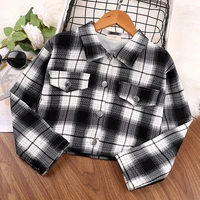 girls spring and autumn korean version college style long sleeve shirt children clothes