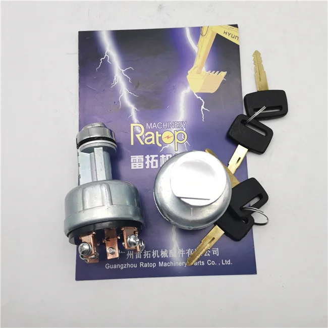 

PC200-7 PC400-8 PC450-8 Excavator Ignition Switch with Key 08086-20000 22B-06-11910