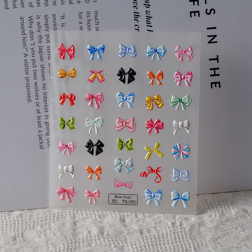 Мультяшные наклейки для ногтей милый и интересный внешний вид разные стили не