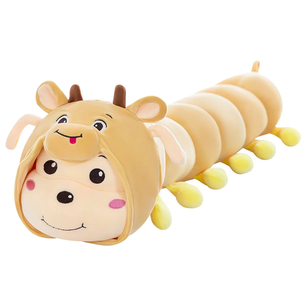 

1pc Hugging Pillow Cartoon Caterpillar Plush Throw Pillow Plush Pillow