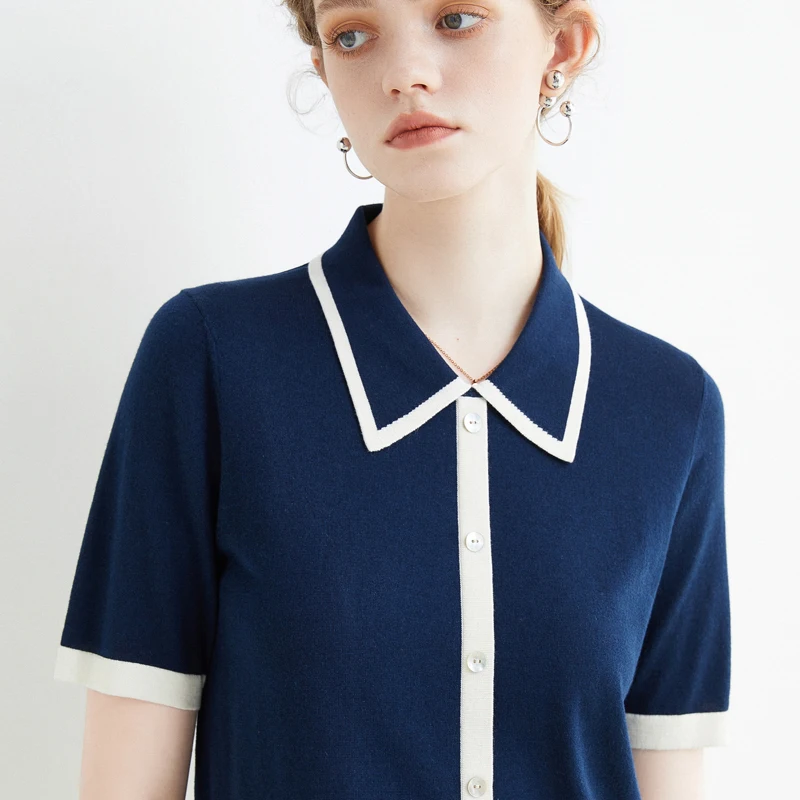 Короткий Модный изысканный пуловер женский свитер с коротким рукавом Новинка