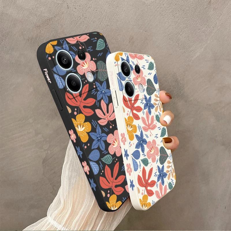 Note13 Силиконовый чехол для телефона с цветными листьями Xiaomi Redmi Note 10Pro 10T 11 11S 11Pro 13 13R