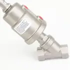 12 дюйма, 34 дюйма, 1 дюйм, гнездо BSPT, пневматический угловой паровой клапан из нержавеющей стали 304 с новой головкой из ПТФЭ