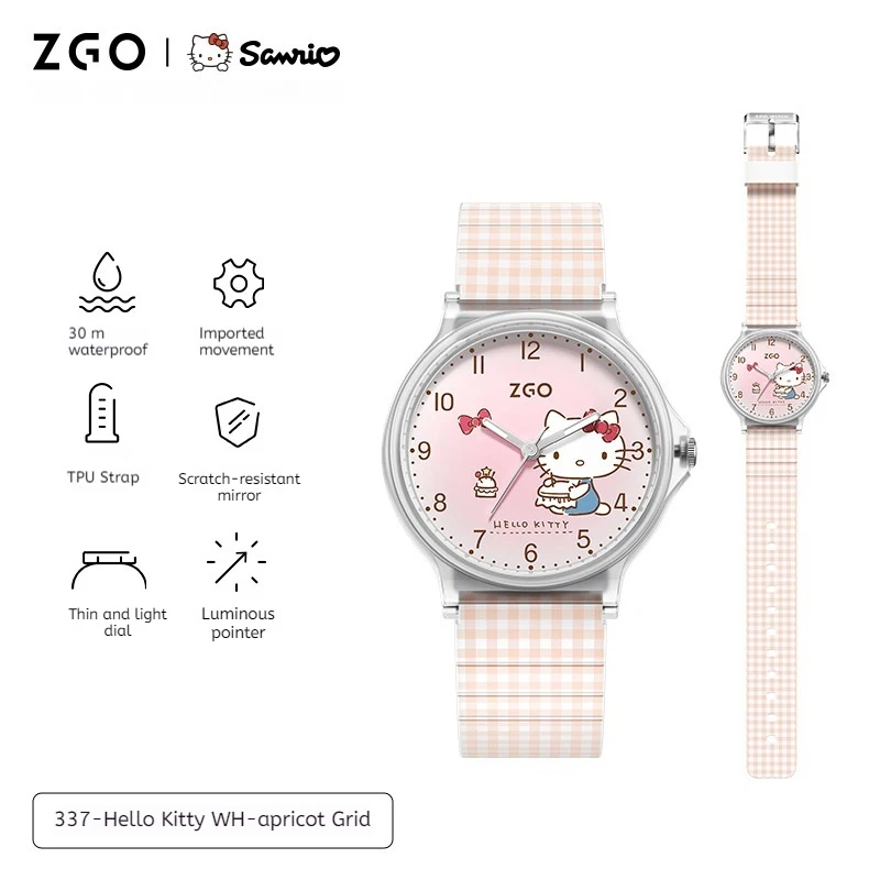 Новые милые часы HelloKittys в стиле аниме желейные с мультяшным рисунком