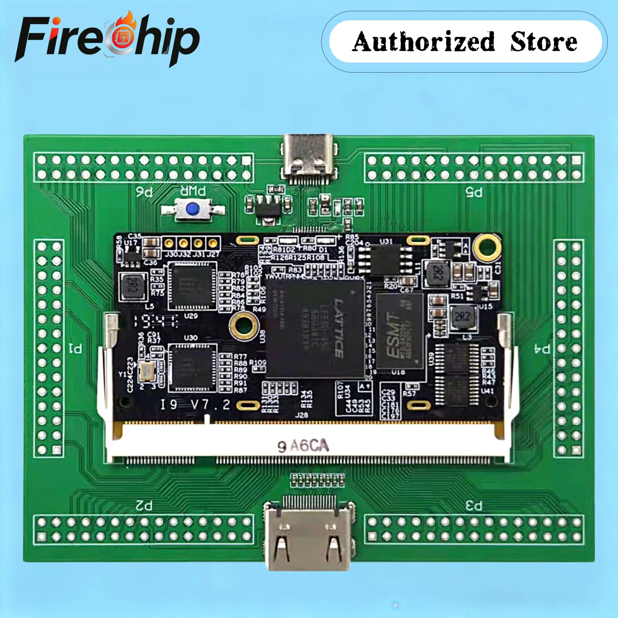 Фото Плата разработки FireChip Lattice ECP5 FPGA RISC-V, модуль Colorlight i9, инструментарий с открытым исходным кодом LFE5U №1