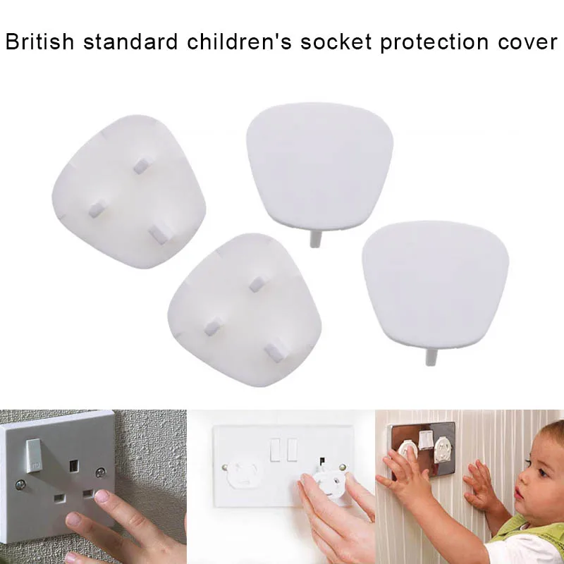

12pcs Plug Socket Covers Babies Kids Safety Protector Power socket protective cover for UK 3 Pin Sockets