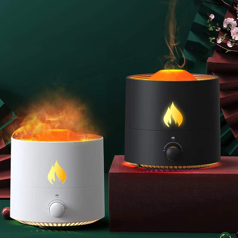 

Flame Jellyfish Mist Maker Air Humidifier Ultrasonic Cool Mist Maker Aromatherapy Diffuser USB for Home Living Room SPA Office