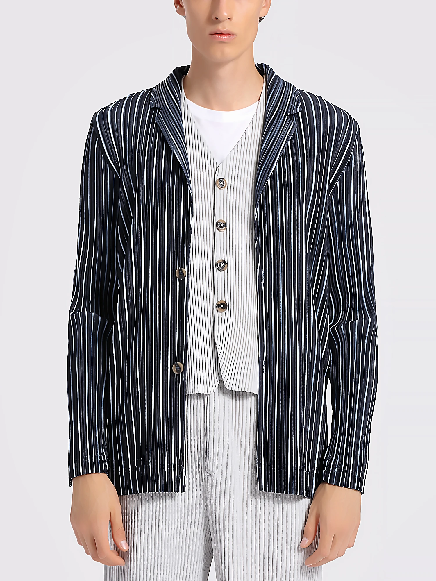 Пиджак MI TEMPIO стильные оригинальные мужские облегающие костюмы зимние