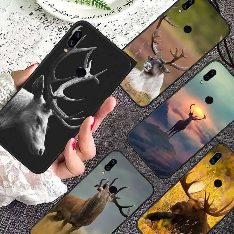 

Stag Bull Moose Reindeer Deer Phone Case For Xiaomi Redmi note 7 8 9 11 i t s 10 A poco f3 x3 pro lite funda shell coque cover