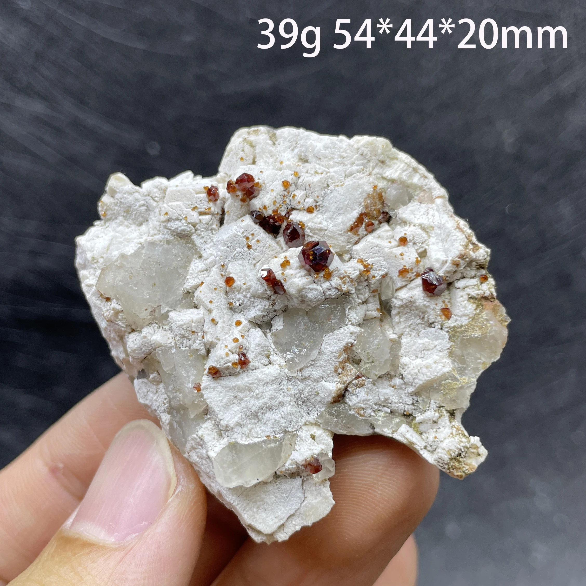 

Горный гранат с дымчатым кварцем