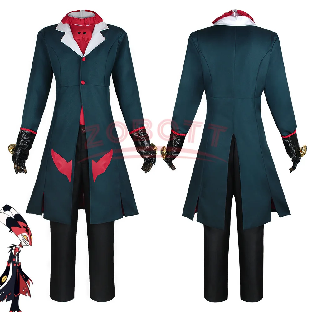 Косплей-костюм униформы для мужчин и женщин Hazbin Cos Hotel ALASTOR Helluva Boss Blitzo ANGLEDUST Lucifer