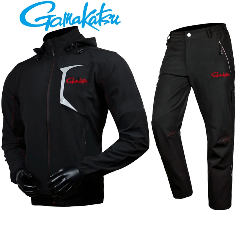 

Autumn and winter fishing jacket men's fishing pants suit hiking outdoor breathable waterproof fishing jacket cycling clothing