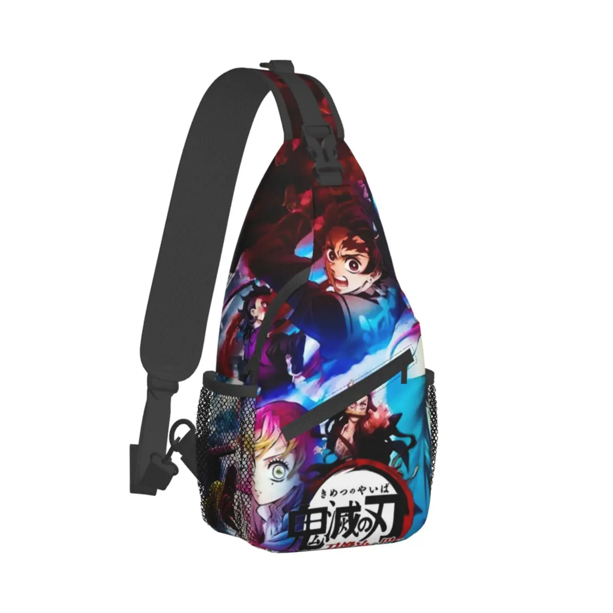 

Demon Slayer Shoulder Bags Swordsmith Village Arc Cute Chest Bag Women High School Trip Sling Bag Running Custom Small Bags
