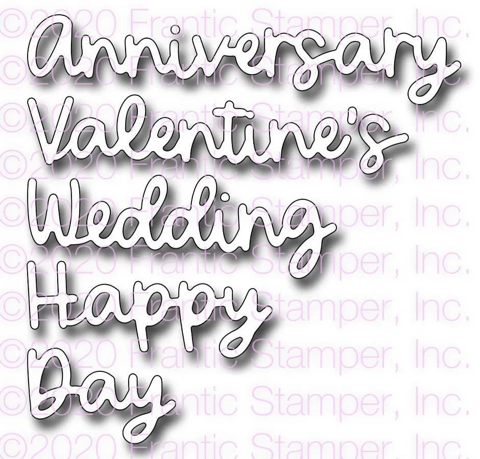 

Love Day Words Metal Cutting Dies DIY Molds Scrapbooking Paper Making Cuts Crafts Template Handmade Decoration