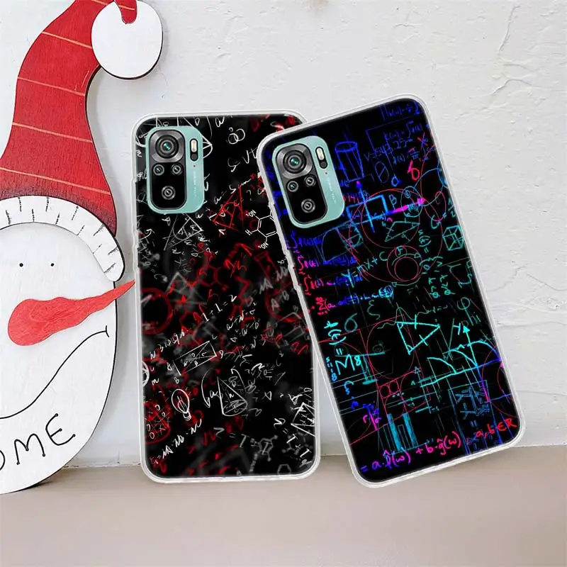 Чехол для телефона с формулой химической математики Xiaomi Poco X3 NFC X4 F4 GT M3 M4 M5 M5S X7 X5 X6