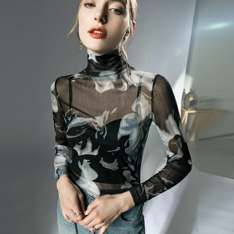 

High Quality 2023 Women Tops Elastic Force Design T-shirt Female Clothing Winter Autumn Sexy Crop Top Clothes Casual Blouse Y2k