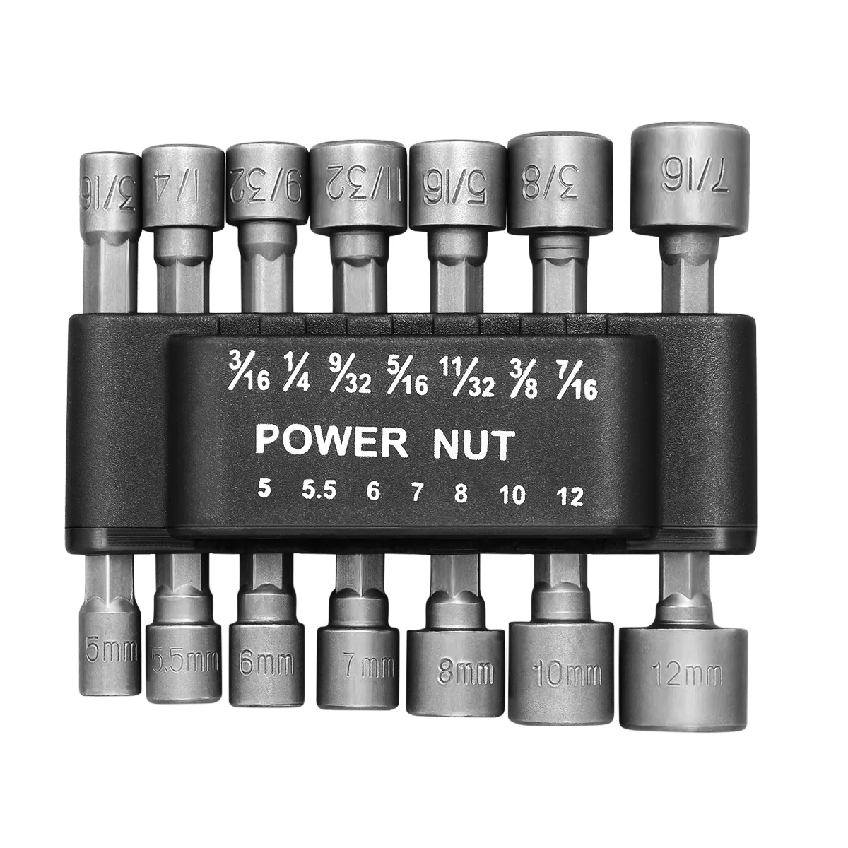 

14Pcs Nuts Driver Drill Bit Tools Set, 1/ 4 Inch Socket Adapter Hex Tool Set