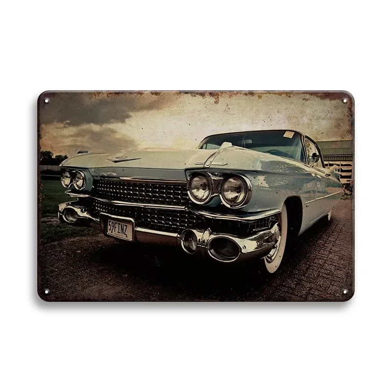 

Винтажный Гоночный Автомобиль, Металлическая Табличка, Настенный Художественный Декор, Ретро Железный Знак Для Гаража И Бара