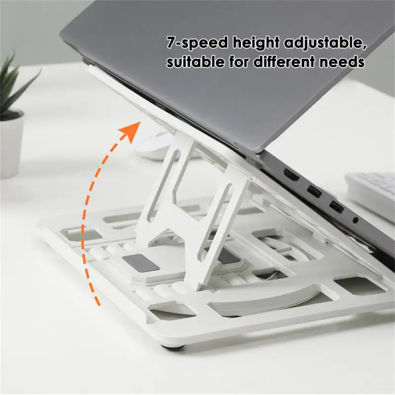 

Perforated Hollow Laptop Stand Size 290 280 22mm Computer Stand 7 Gear Height Adjustable Rotating Base Mobile Phone Holder