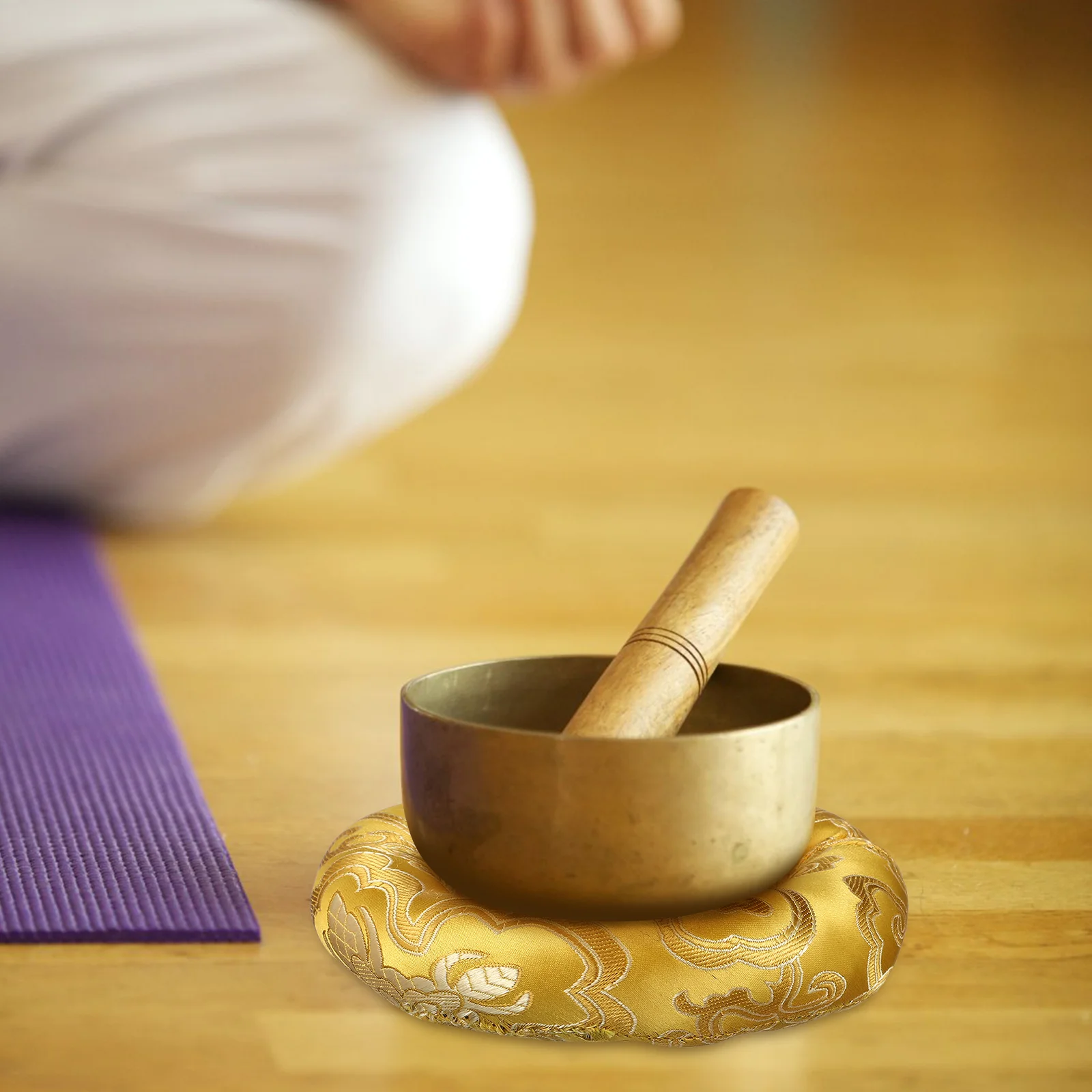 

Mat Buddhism Product Instruments Cushion Bowl Pad Tibetan Cotton Cloth Supply Delicate Handmade Rings