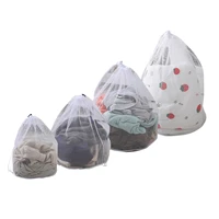 mesh drawstring laundry bags set of 4 travel laundry wash bags underwear socks bras small medium large washing machine bags for
