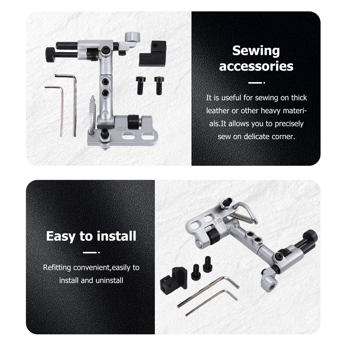 Направляющая с подвесным краем для промышленной швейной машины Juki Lu-1508 Lu-1510 Gb-6