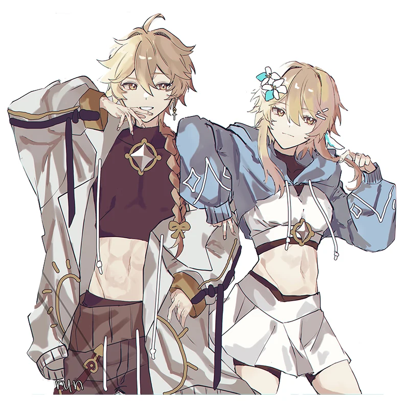 

Подставка аниме Genshin Impact Aether Lumine акриловая фигурка дисплей настольное украшение 15 см