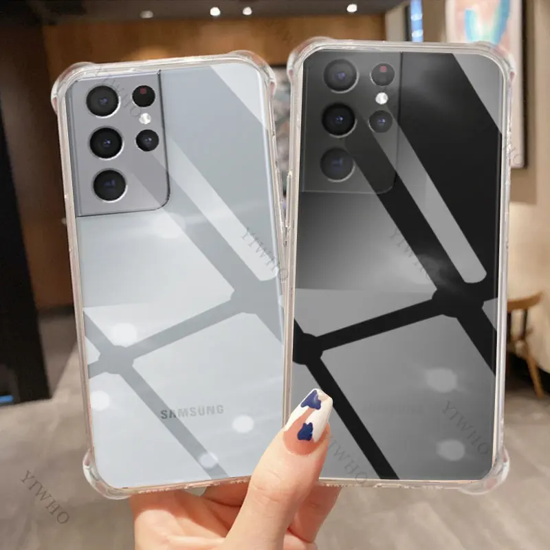 Прозрачный чехол для телефона Samsung Galaxy S21 Ультратонкий из ТПУ S 21