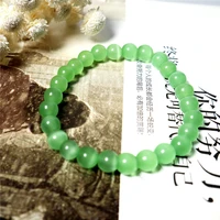 green cat eye stone women beads bracelets white turquoises bracelets for men shiny prayer healing couple bangles female jewelry