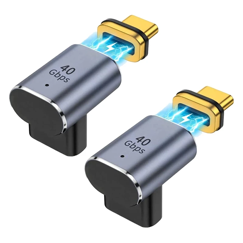 2 PCS USB C Magnetic Adapter 40Gbps 24 Pin USB Adapter For Steam Deck,,Galaxy