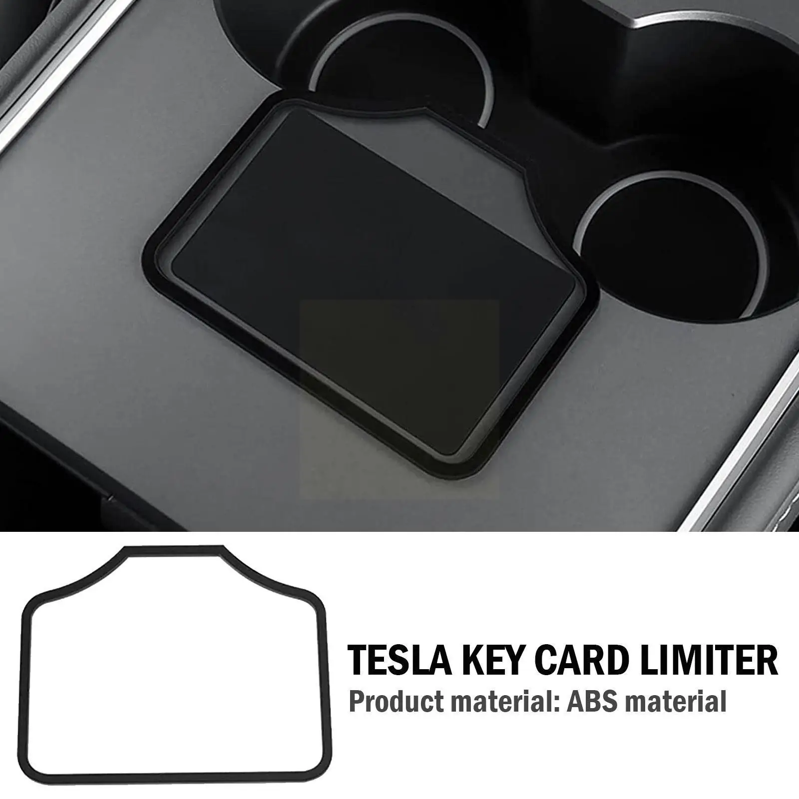 

Car Center Console Card Holder For Model 3/model Y Prevent The Card From Slipping Card Limiter W4r8