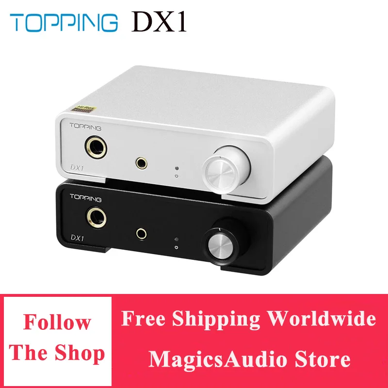 

Декодер TOPPING DX1, ЦАП AK4493S XU208 и усилитель для наушников с поддержкой до DSD256 PCM384 Mini DAC
