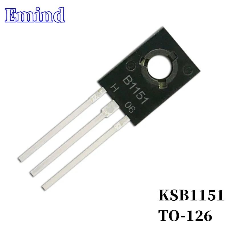 100/300/500/1000/2000 шт. KSB1151 B1151 DIP Транзистор TO-126 PNP Тип 60V/10A Биполярный Усилитель