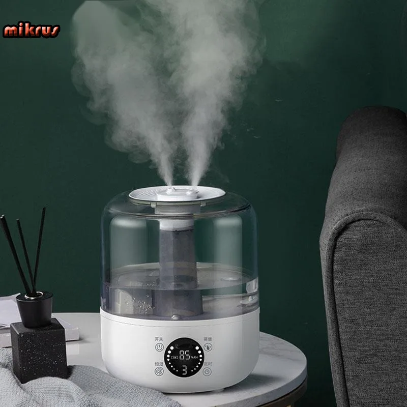 Smart Air Humidifier 3000ML with Remote Control Timer Double Mist for Home Office Essential Oil Aroma Diffuser Adjustable fogger