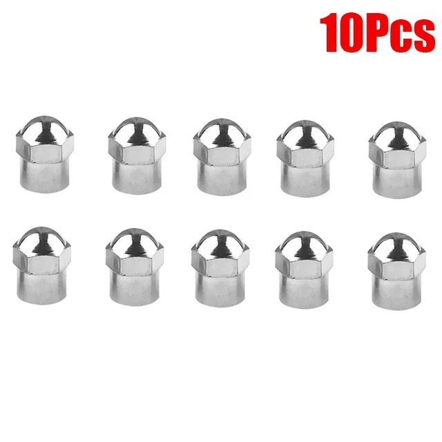 

Колпачки клапанов автомобильных шин, серебристые колпачки с круглой головкой, хромированные, пылезащитные, для автомобилей, мотоциклов, велосипедов, колпачки клапанов для стайлинга шин, аксессуары