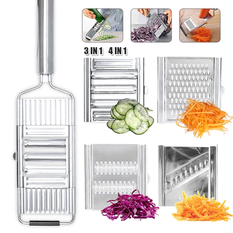 

Измельчитель, резак из нержавеющей стали, портативная ручная Овощечистка, тёрка с ручкой, многофункциональный домашний кухонный инструмент