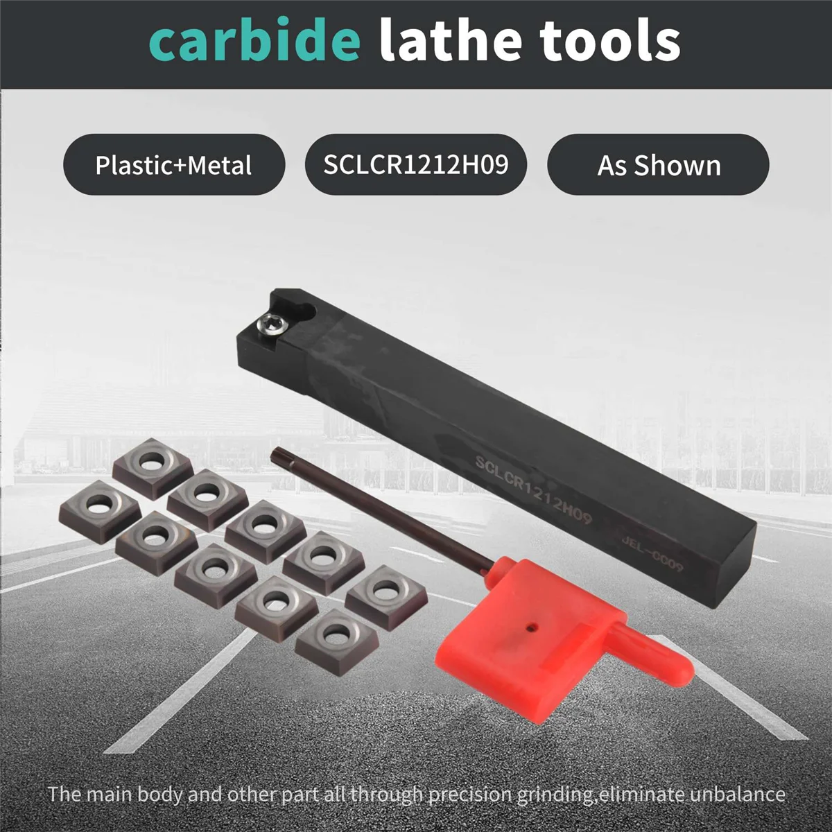 SCLCR1212H09 держатель токарного станка резак с 10 шт CCMT09T304-PM лезвия вставки CNC 100 мм