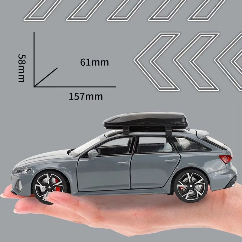 Литая под давлением модель автомобиля Audi RS6 масштаб 1:32