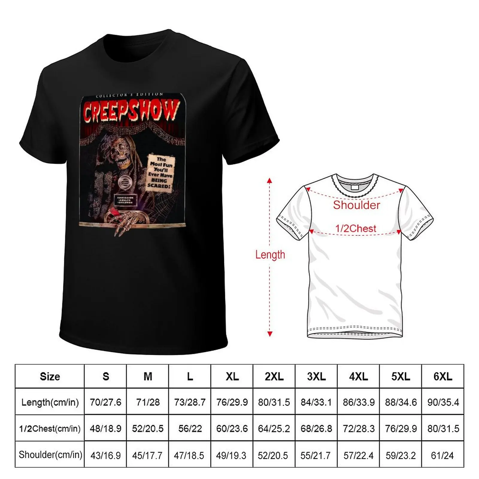 Фото Футболка Creepshow 1982 Film, большого размера, летняя, повседневная. №2