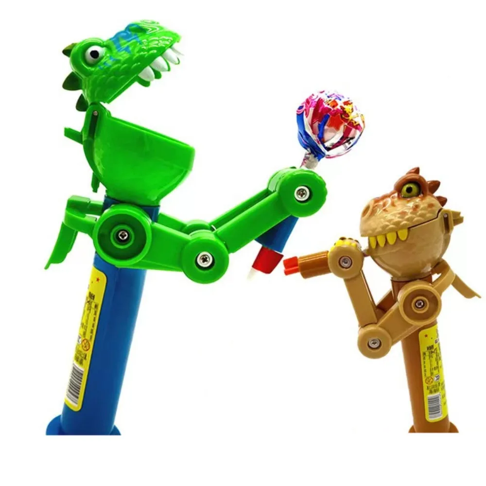 

Decompression Toy Candy Dust-proof Lollipop Holder Dinosaur Shape Lollipop Toys Lollipop Robot Holder Lollipop Robot