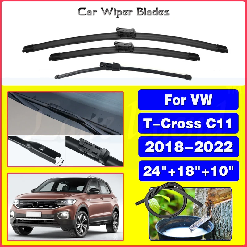 

Щетки стеклоочистителя передние и задние для Volkswagen VW T-Cross C11 TCross 2018-2022, 3 шт.