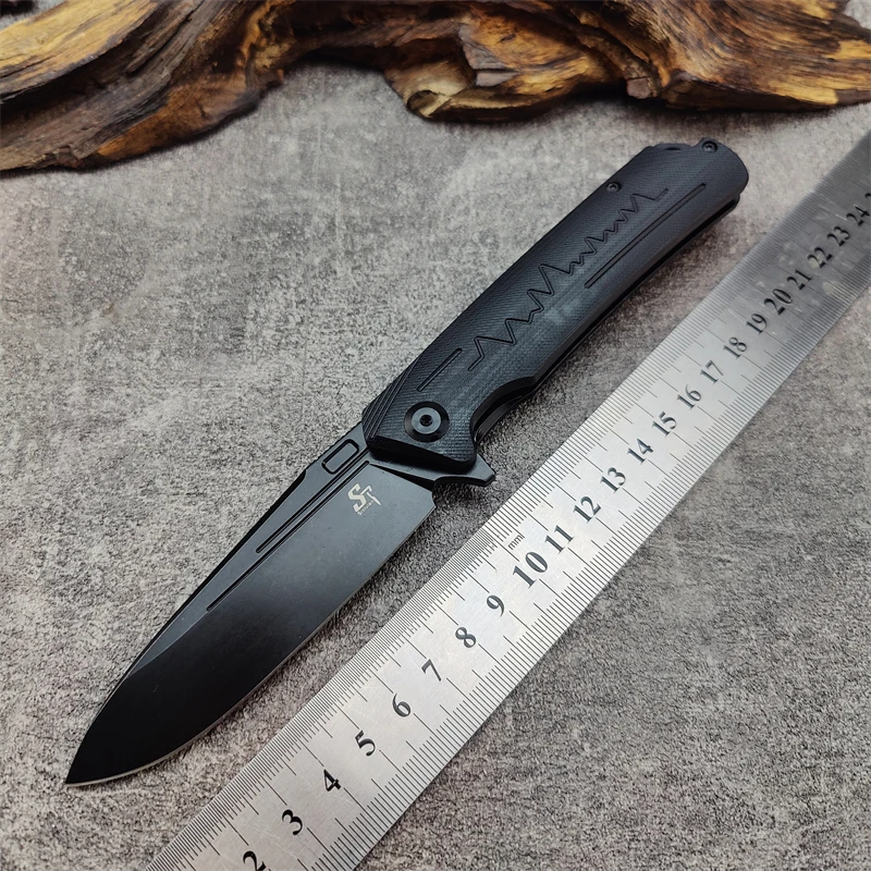 Новый складной нож sitive ST136 Real D2 карманный резец С флиппером и рукояткой G10 для