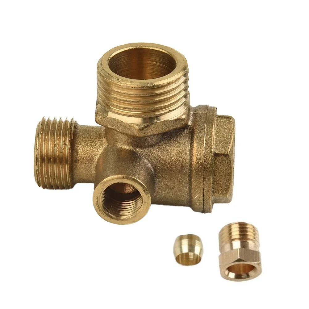 3 Male Thread Connectors For Tube Connecting Compressor Piston Pump