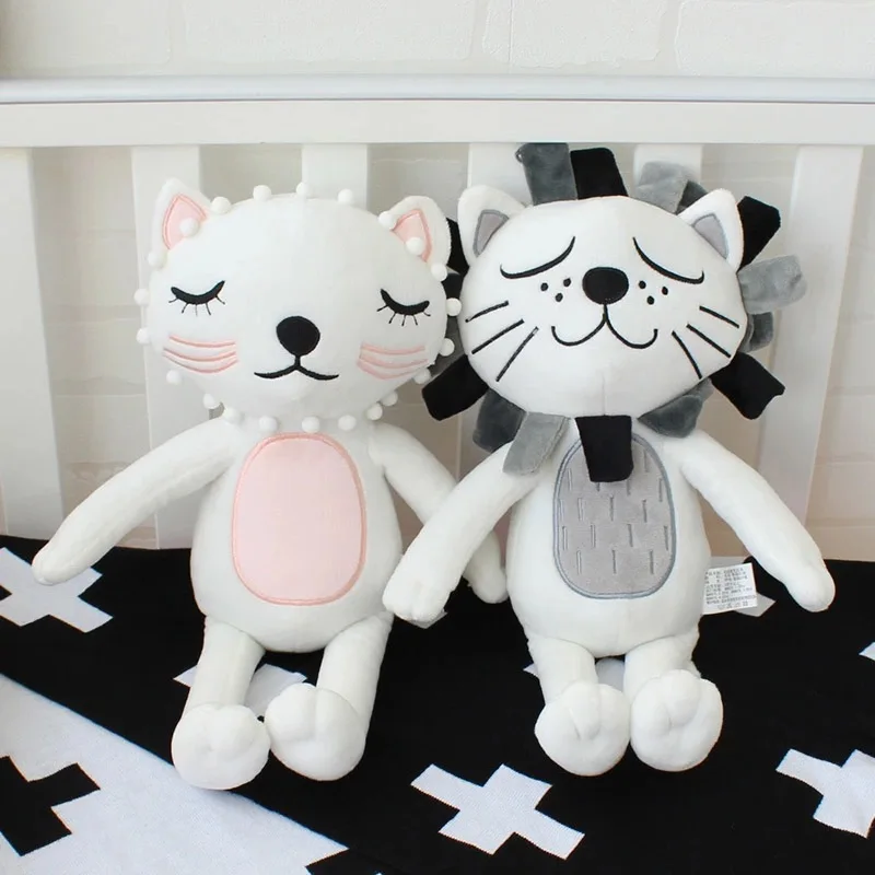 

40/60 см Kawaii Peluches Кот и Лев Плюшевые игрушки Детская комната Декор мягкие животные куклы Дети Детская Успокаивающая кукла рождественский пода...